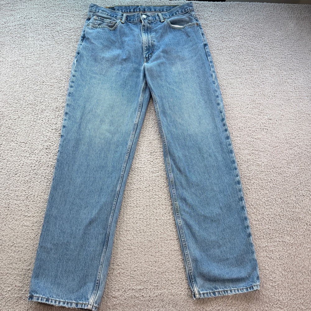 Levis 550 Relaxed Fit Jeans Mens 36x34 Medium Wash Blue Denim 100% Cotton
